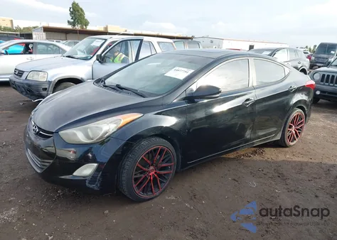 2012 Hyundai Elantra Limited (Ulsan Plant) z USA, uszkodzony, nr VIN KMHDH4AE1CU195417